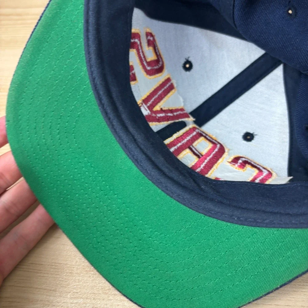 Vintage Cleveland‎ Cavaliers Hat Snapback Blue NBA Basketball Wool Blend Starter